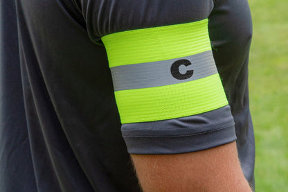 Reflective Captain Arm Band (Youth, Adult) (Hi-Vis Yellow) Signature Lacrosse