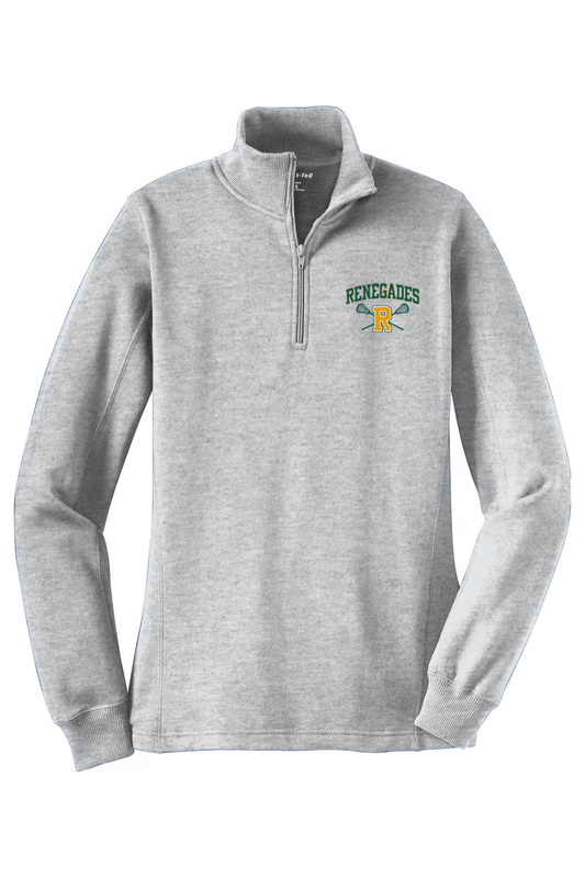 Renegades Lacrosse Adult Women's Embroidered Quarter-Zip Pullover Signature Lacrosse