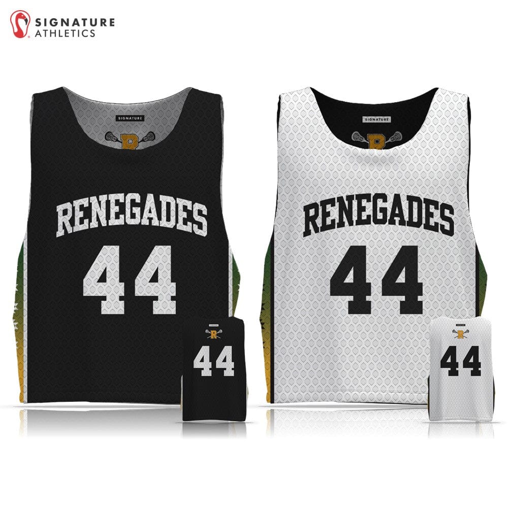 Renegades Youth Lacrosse Men's 4 Piece Player Package (Black Tech Tee 6th-8th Grade) Signature Lacrosse
