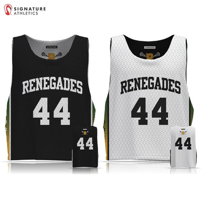 Renegades Youth Lacrosse Men's 4 Piece Player Package (Black Tech Tee 6th-8th Grade) Signature Lacrosse