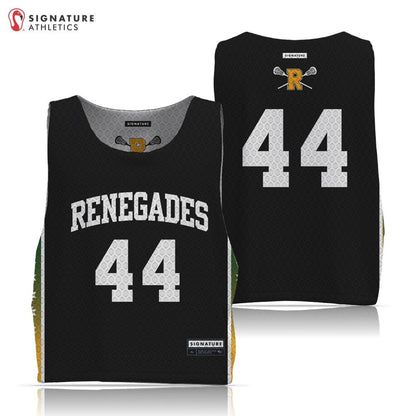 Renegades Youth Lacrosse Men's 4 Piece Player Package (Black Tech Tee 6th-8th Grade) Signature Lacrosse
