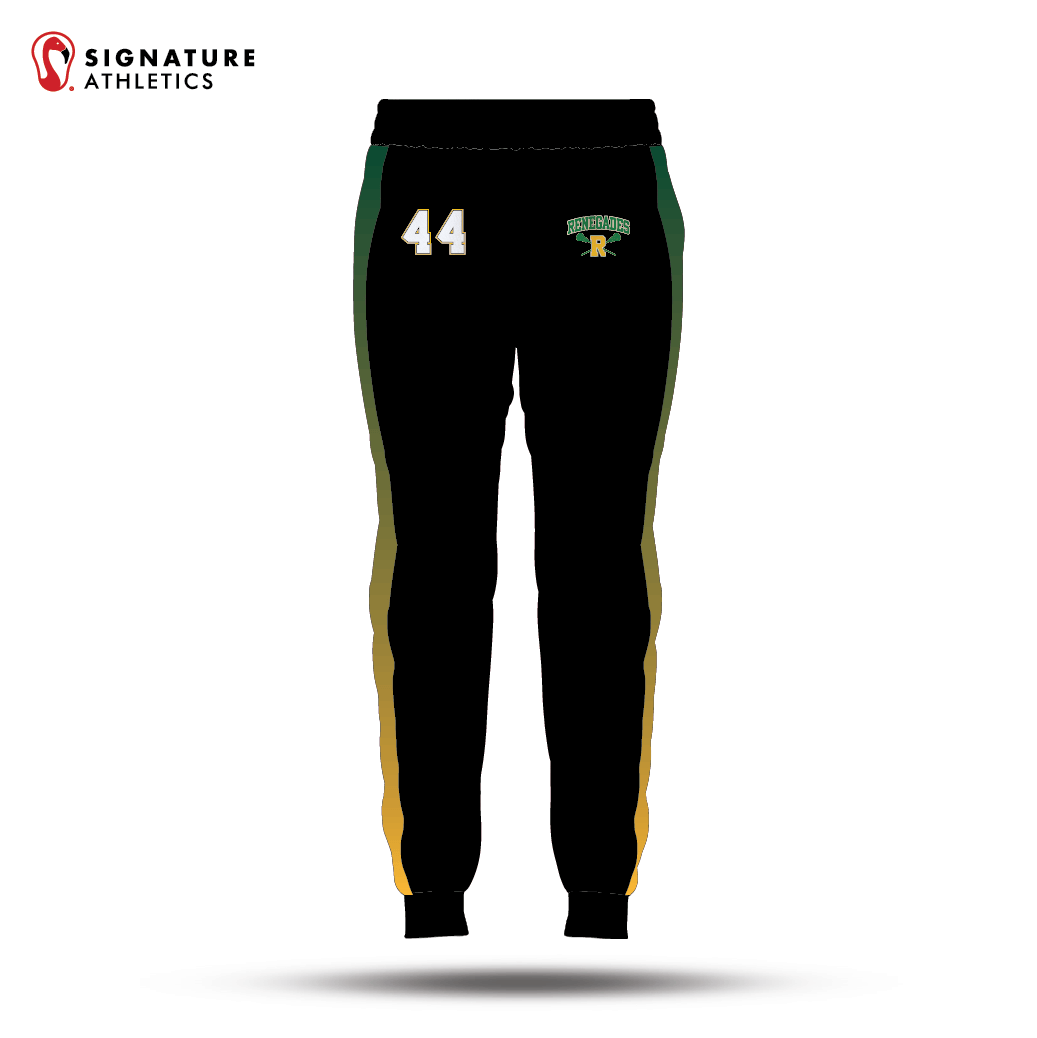 Renegades Youth Lacrosse  Men's Pro Lightweight Dye Sub Joggers: Renegades Youth Lacrosse Signature Lacrosse