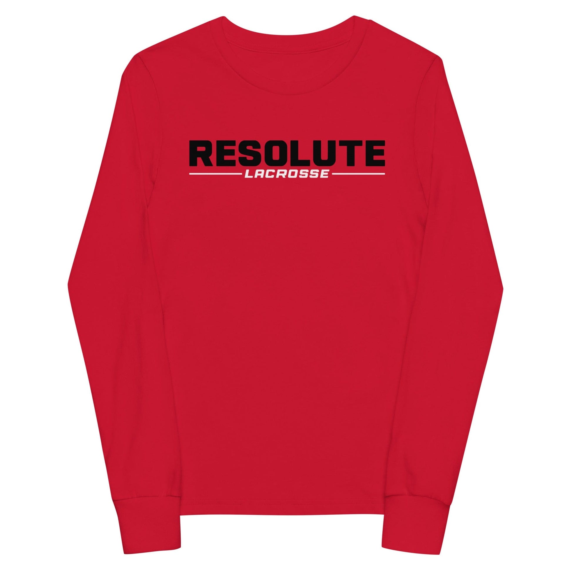 Resolute Lacrosse Youth Cotton Long Sleeve T-Shirt Signature Lacrosse