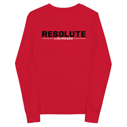 Resolute Lacrosse Youth Cotton Long Sleeve T-Shirt Signature Lacrosse