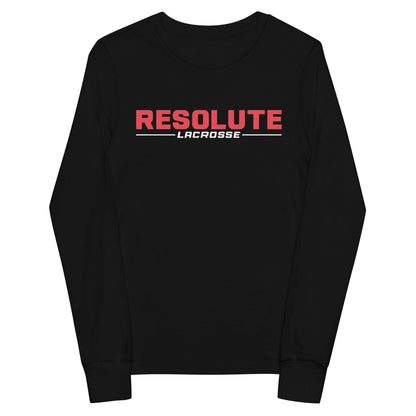 Resolute Lacrosse Youth Cotton Long Sleeve T-Shirt Signature Lacrosse