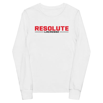 Resolute Lacrosse Youth Cotton Long Sleeve T-Shirt Signature Lacrosse