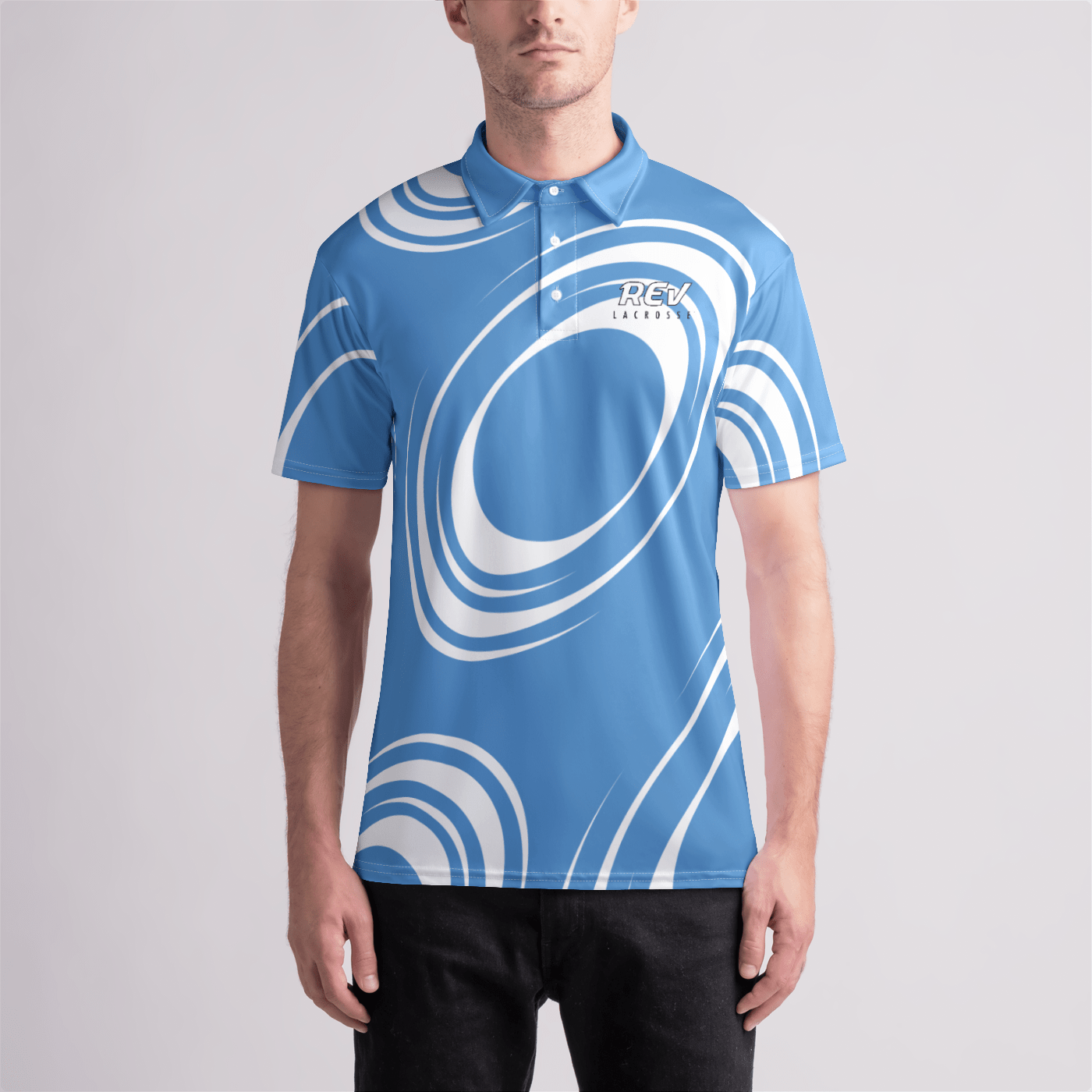 Revolution LC Athletic Sublimated Polo (Men's) Signature Lacrosse