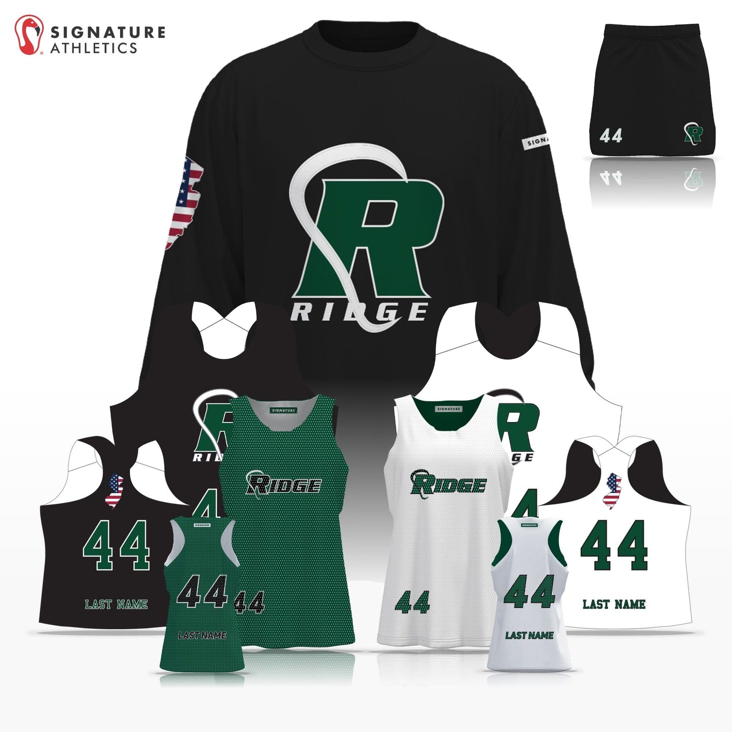 Ridge Lacrosse Girl's Grades 3/4, 5/6 & 7/8 4 Piece Player Package Signature Lacrosse