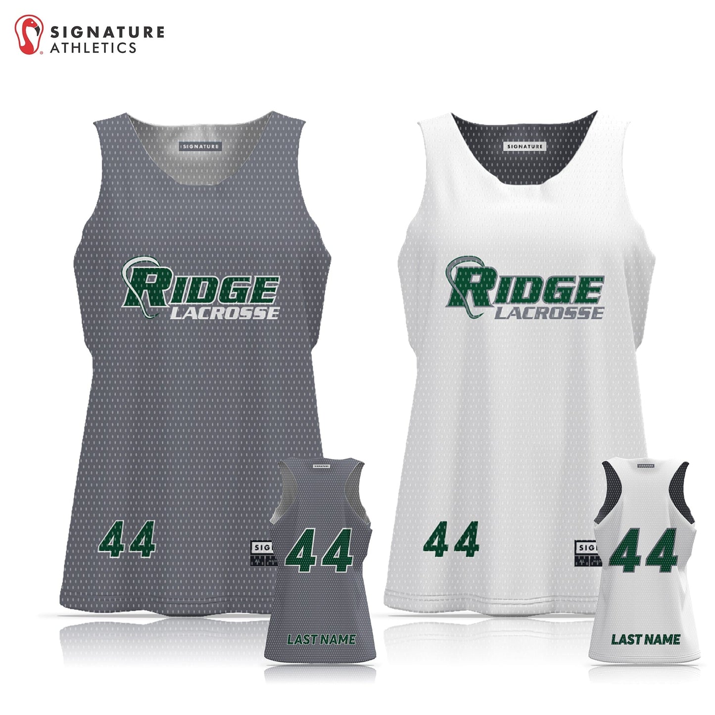 Ridge Lacrosse Women's Reversible Practice Pinnie: Grade 7-8 Signature Lacrosse