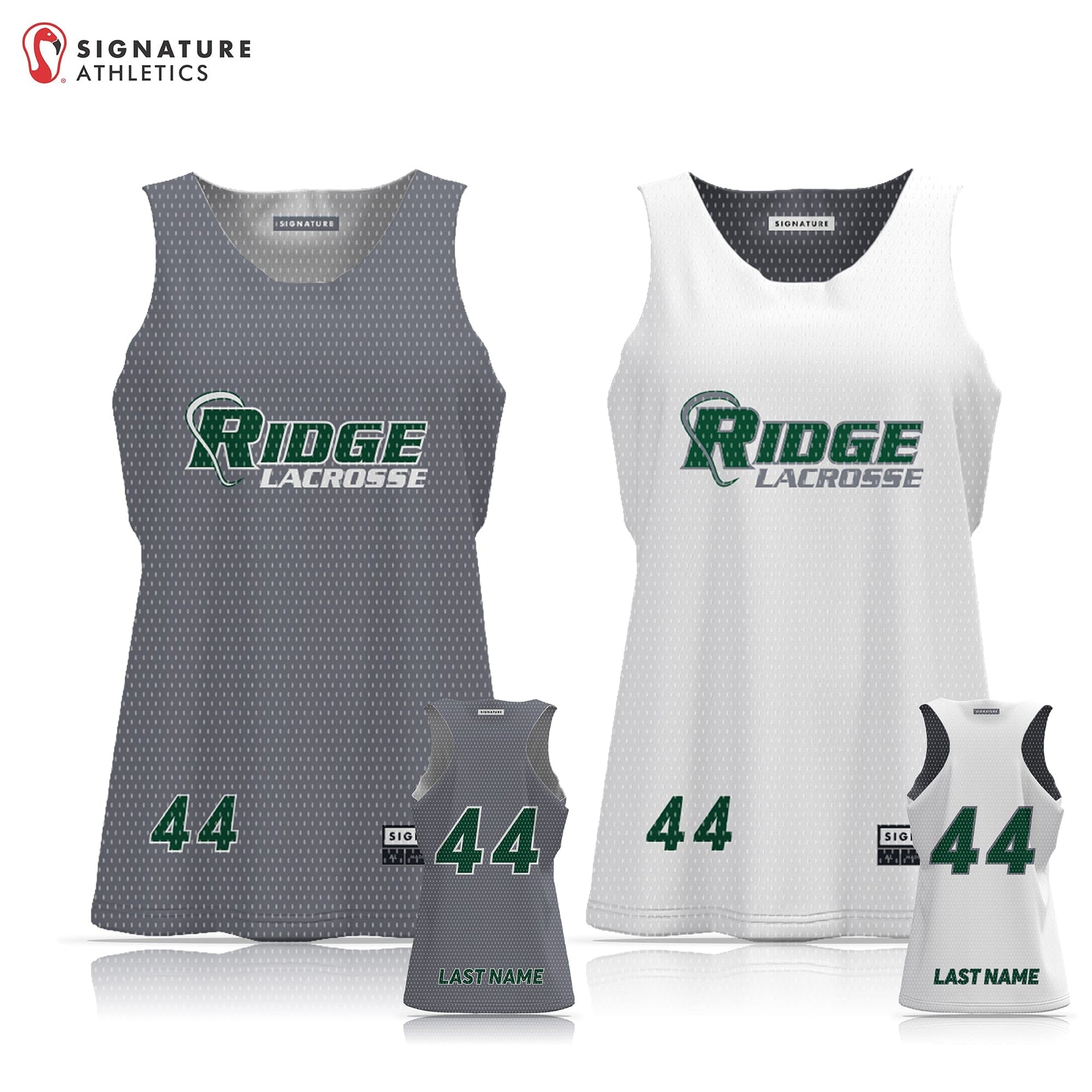 Ridge Lacrosse Women's Reversible Practice Pinnie: Grade 7-8 Signature Lacrosse