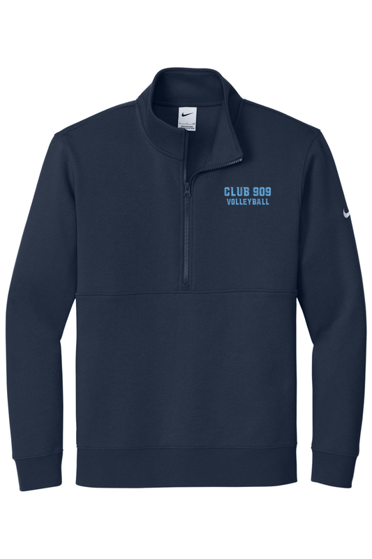 Risen Beach Volleyball Embroidered Nike Club Fleece Sleeve Swoosh 1/2-Zip Signature Lacrosse
