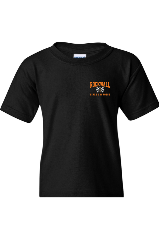 Rockwall Girls Lacrosse Youth Heavy Cotton T-Shirt Signature Lacrosse