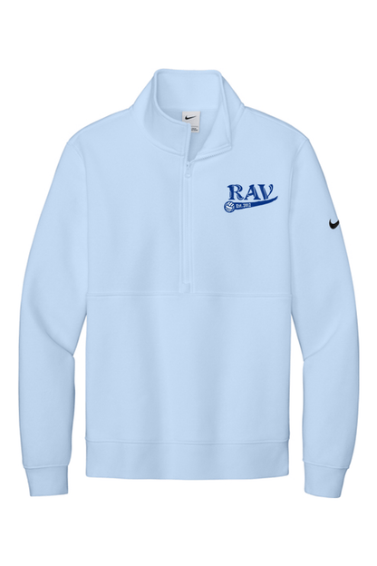 Rome Area Volleyball Embroidered Nike Club Fleece Sleeve Swoosh 1/2-Zip Signature Lacrosse