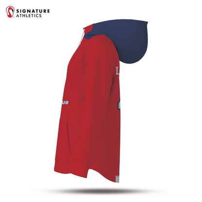 Roosters Hens Lacrosse Women's Pro Dye Sub Scuba Hoodie Signature Lacrosse