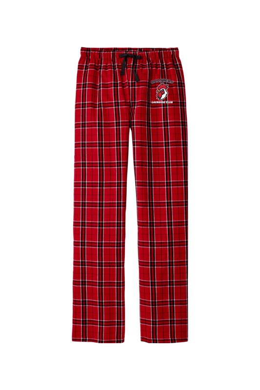 Roosters Lacrosse Club Adult Men's Flannel Plaid Pants Signature Lacrosse