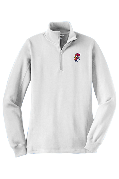 Roosters Lacrosse Club Adult Women's Embroidered Quarter-Zip Pullover Signature Lacrosse