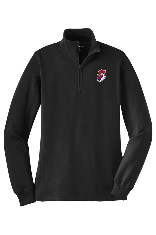Roosters Lacrosse Club Adult Women's Embroidered Quarter-Zip Pullover Signature Lacrosse
