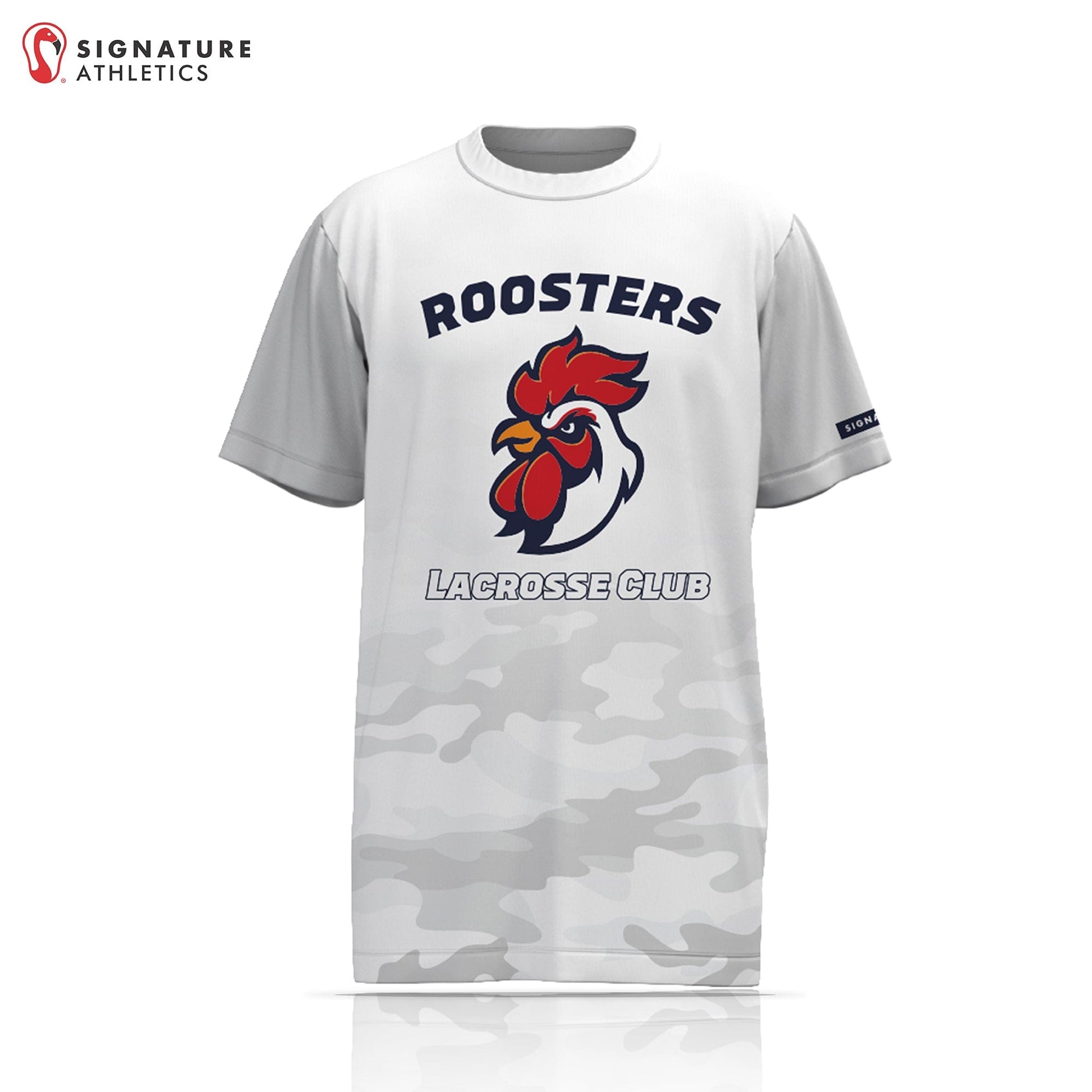 Roosters Lacrosse Club Men's Coach Camo Short Sleeve Tech Tee Signature Lacrosse
