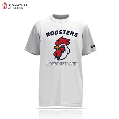 Roosters Lacrosse Club Men's Coach White Short Sleeve Tech Tee Signature Lacrosse
