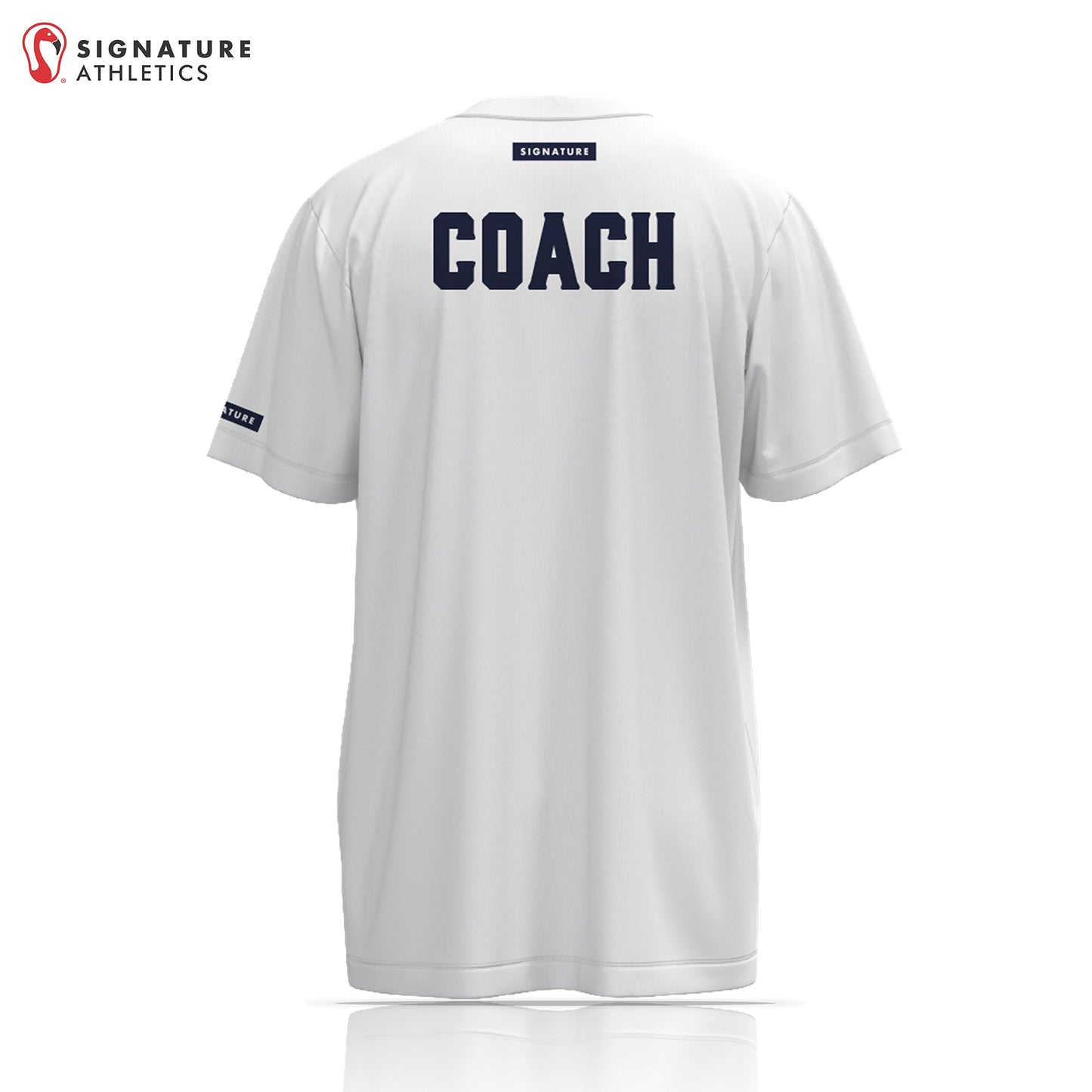 Roosters Lacrosse Club Men's Coach White Short Sleeve Tech Tee Signature Lacrosse