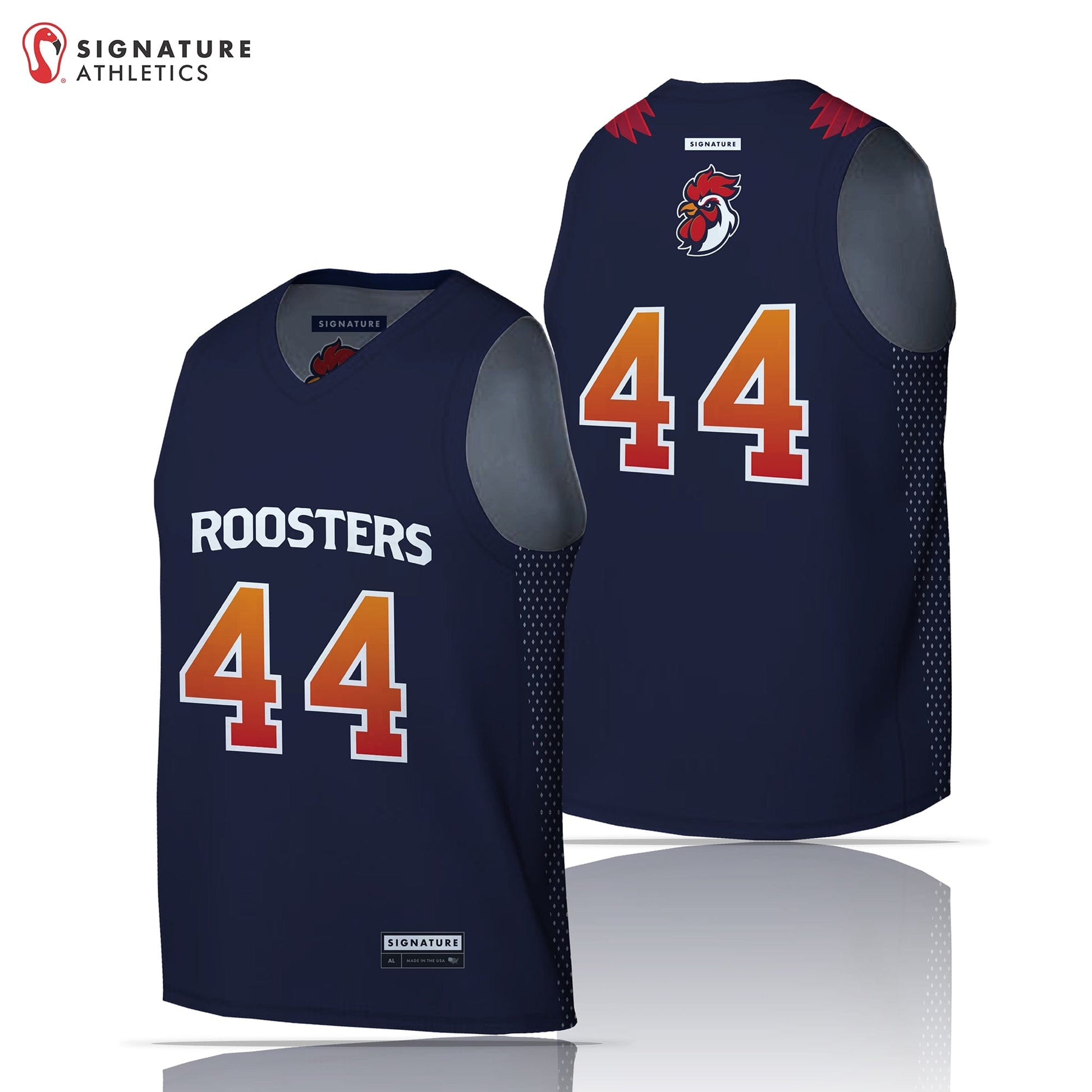 Roosters Lacrosse Club Men's Reversble Sleeveless Game Pinnie: 2028 Signature Lacrosse