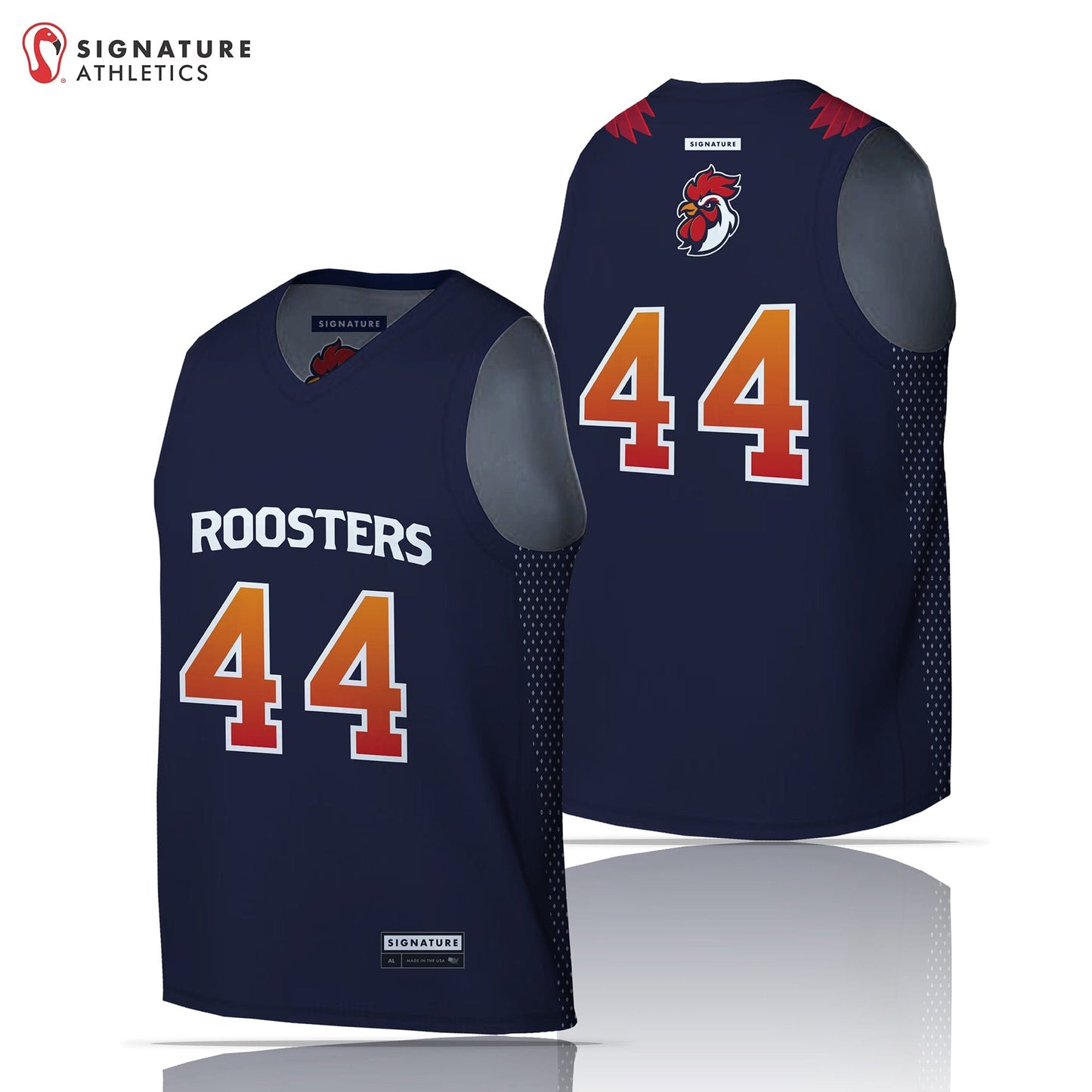 Roosters Lacrosse Club Men's Reversble Sleeveless Game Pinnie: 2029 Signature Lacrosse