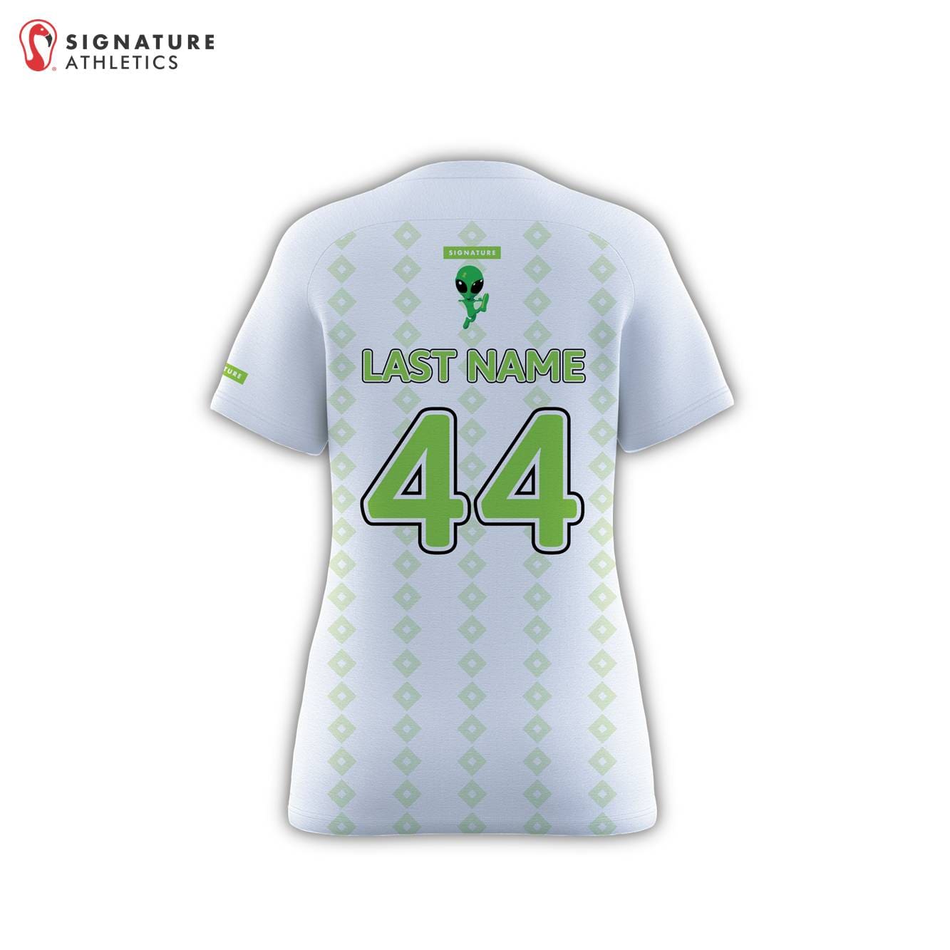Roswell Aliens Women's White Soccer Jersey Signature Lacrosse