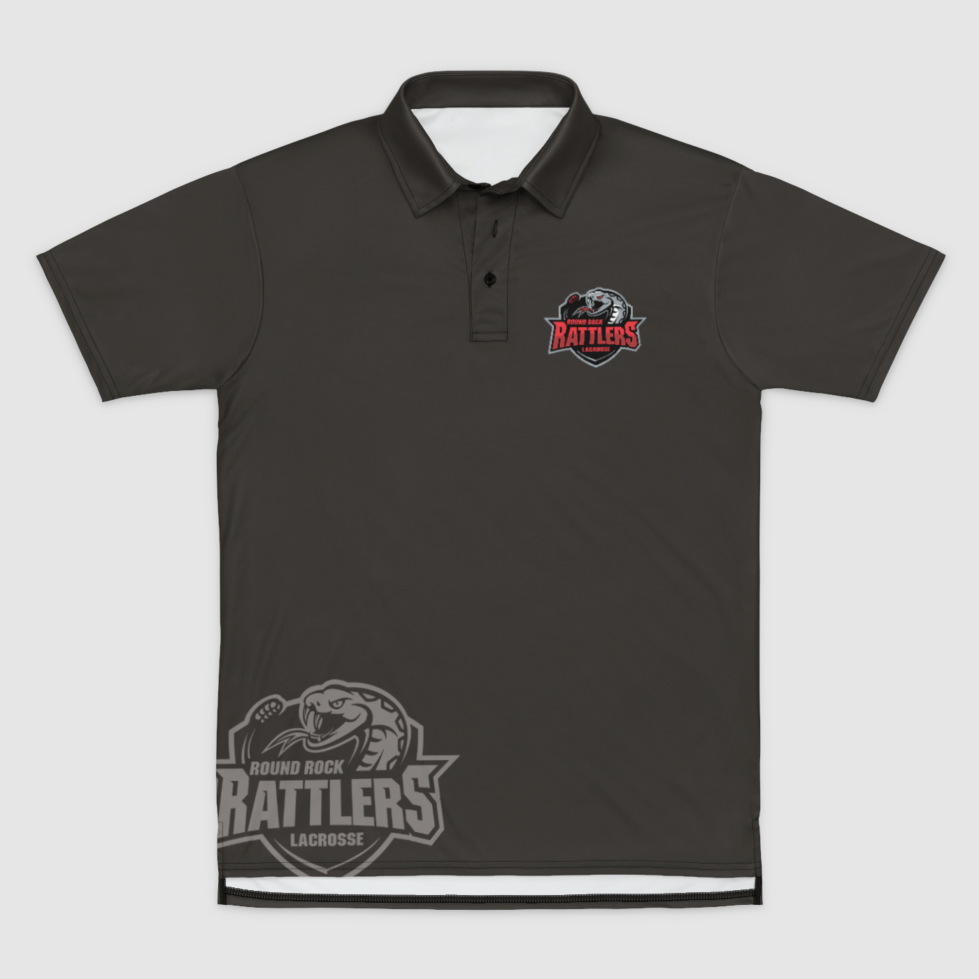 Round Rock Rattlers Athletic Polo Signature Lacrosse