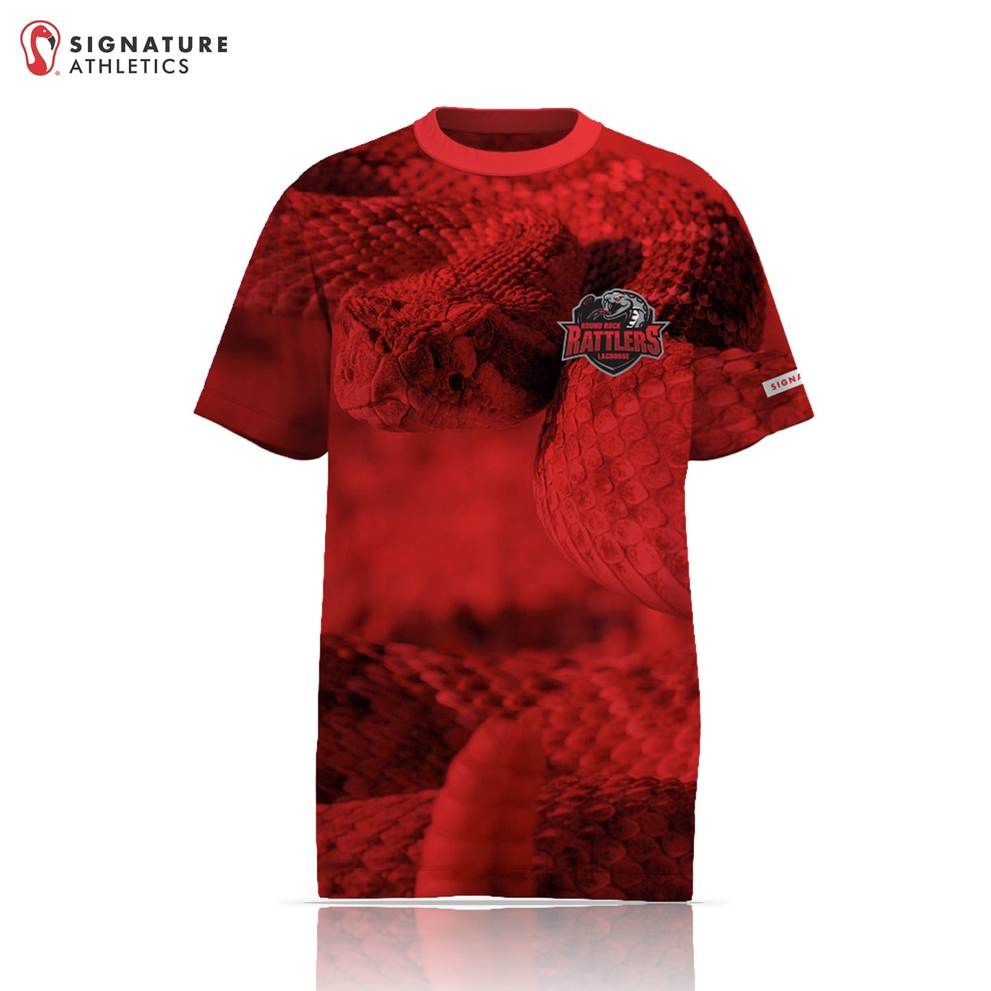 Round Rock Rattlers Men's Player Short Sleeve Shooter Shirt: Round Rock Signature Lacrosse