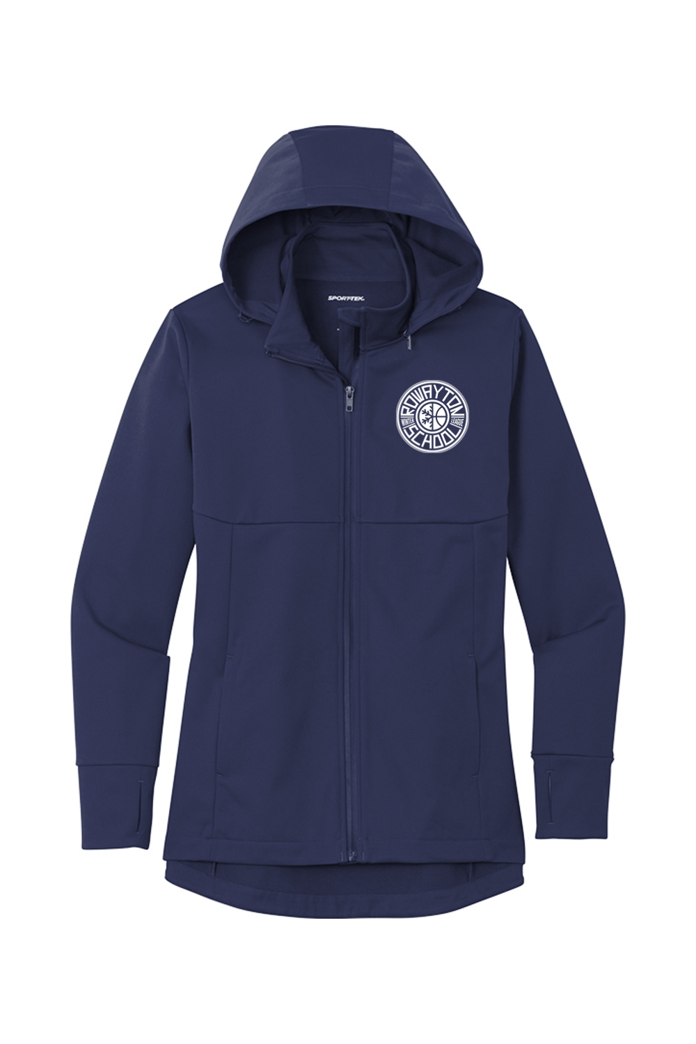 Rowayton Basketball Sport-Tek Ladies Hooded Soft Shell Jacket Signature Lacrosse