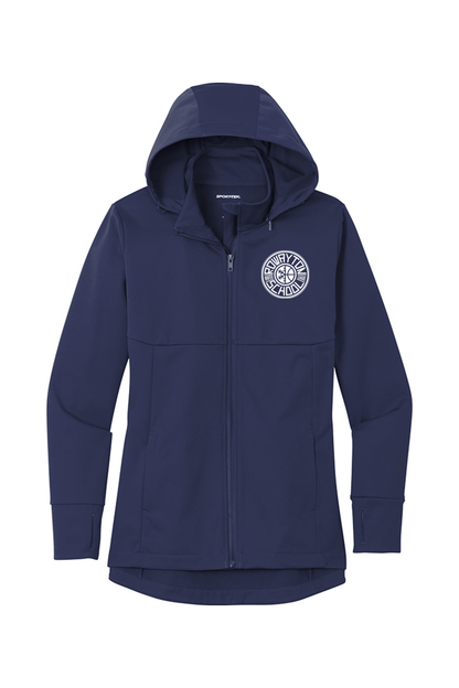 Rowayton Basketball Sport-Tek Ladies Hooded Soft Shell Jacket Signature Lacrosse