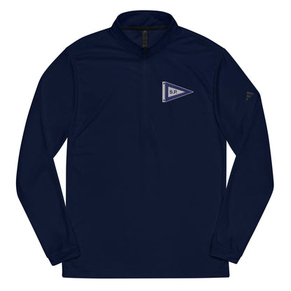 Salters Point Embroidered adidas Quarter Zip Pullover Signature Lacrosse