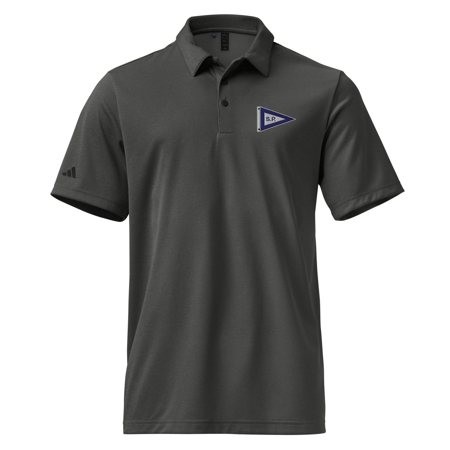 Salters Point Embroidered adidas Space-Dyed Polo Signature Lacrosse