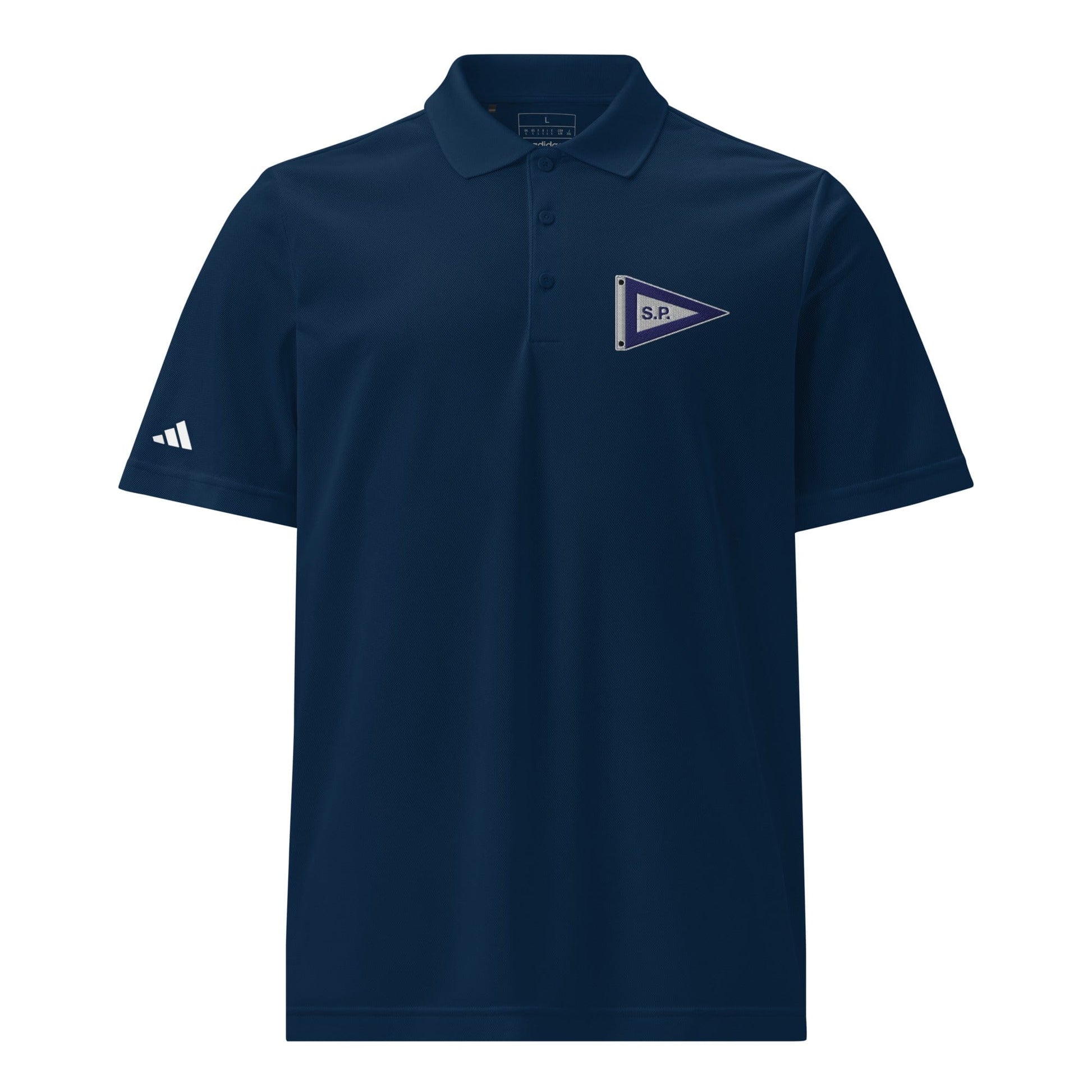 Salters Point Embroidered adidas Sport Polo Shirt Signature Lacrosse