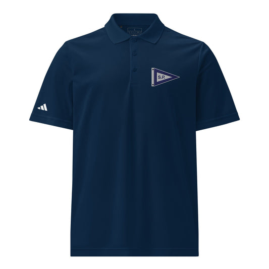 Salters Point Embroidered adidas Sport Polo Shirt Signature Lacrosse