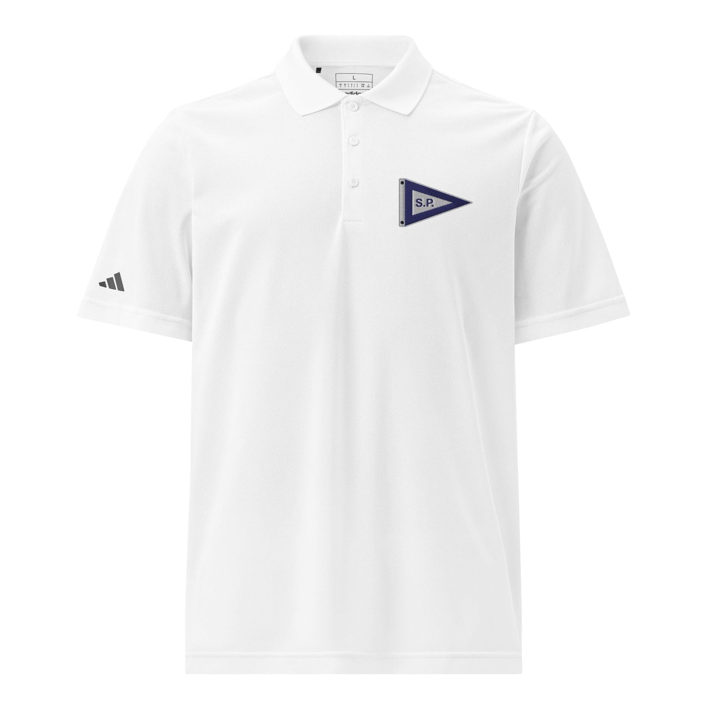 Salters Point Embroidered adidas Sport Polo Shirt Signature Lacrosse