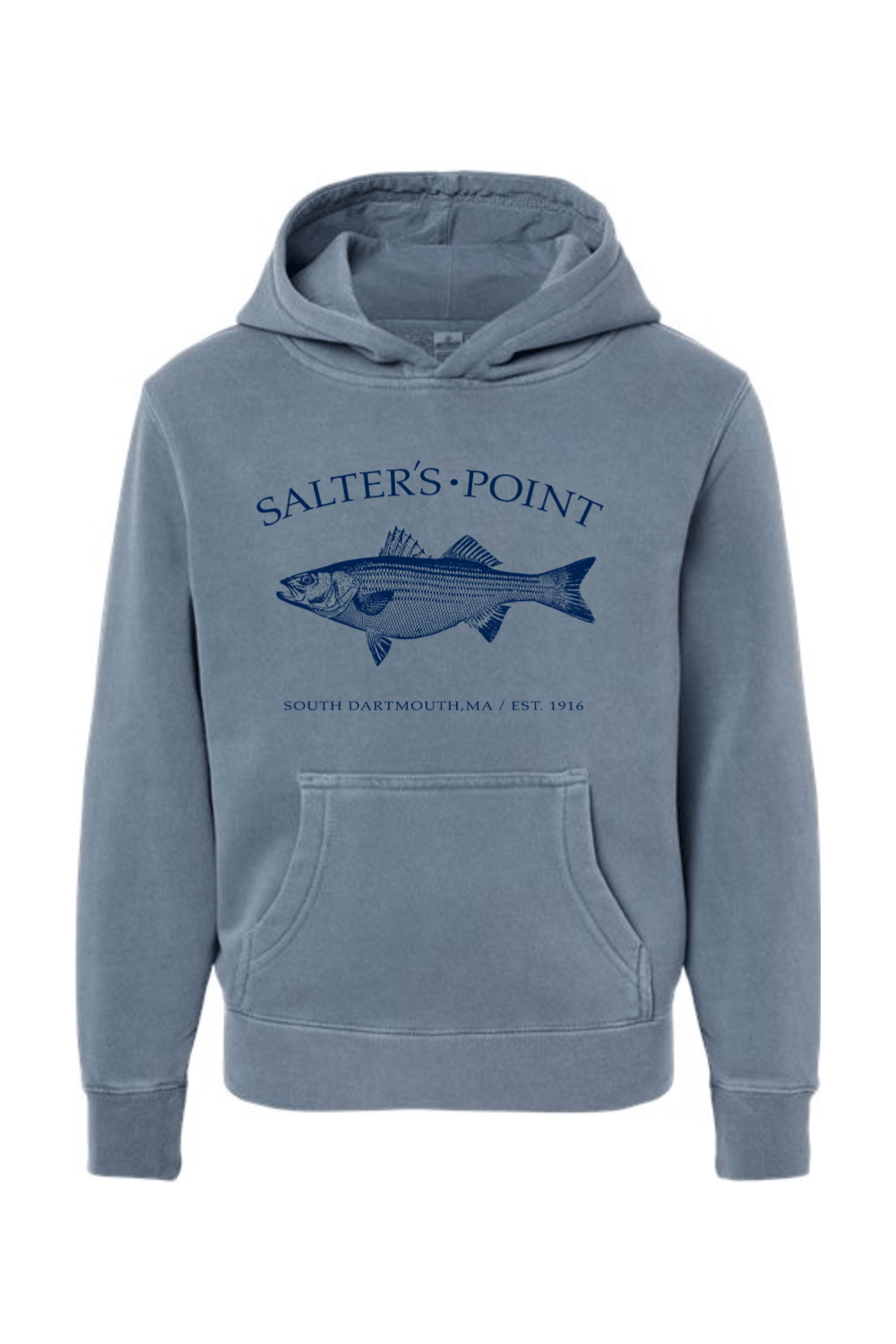 Salters Point Independent Trading Co. Midweight Pigment-Dyed Hooded Sweatshirt - Youth Signature Lacrosse