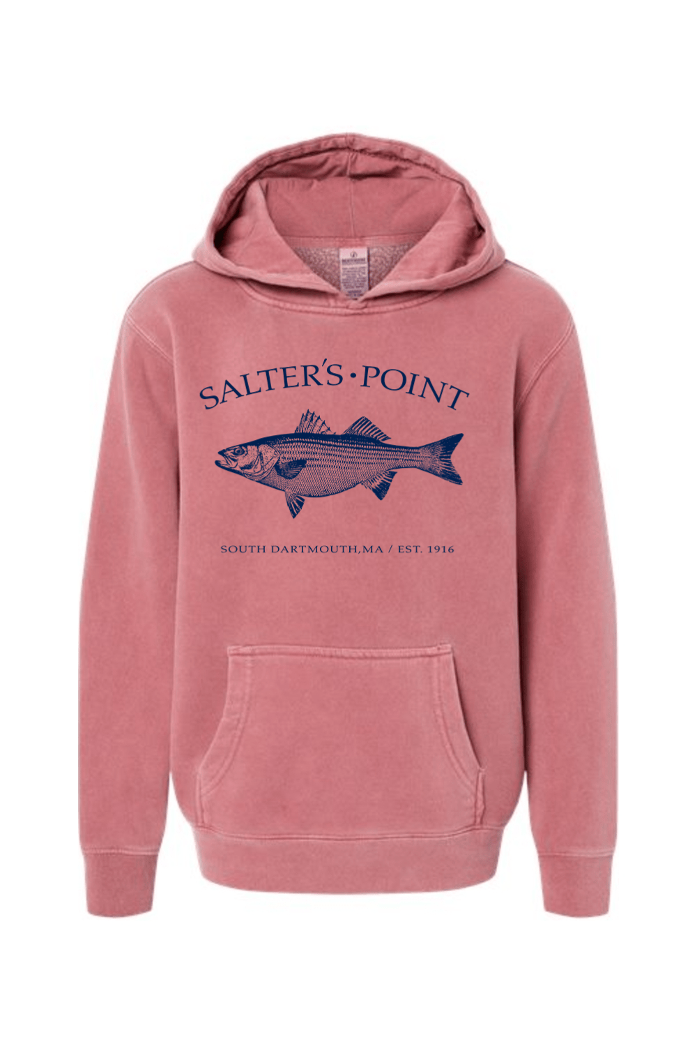 Salters Point Independent Trading Co. Midweight Pigment-Dyed Hooded Sweatshirt - Youth Signature Lacrosse