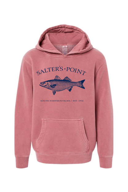 Salters Point Independent Trading Co. Midweight Pigment-Dyed Hooded Sweatshirt - Youth Signature Lacrosse