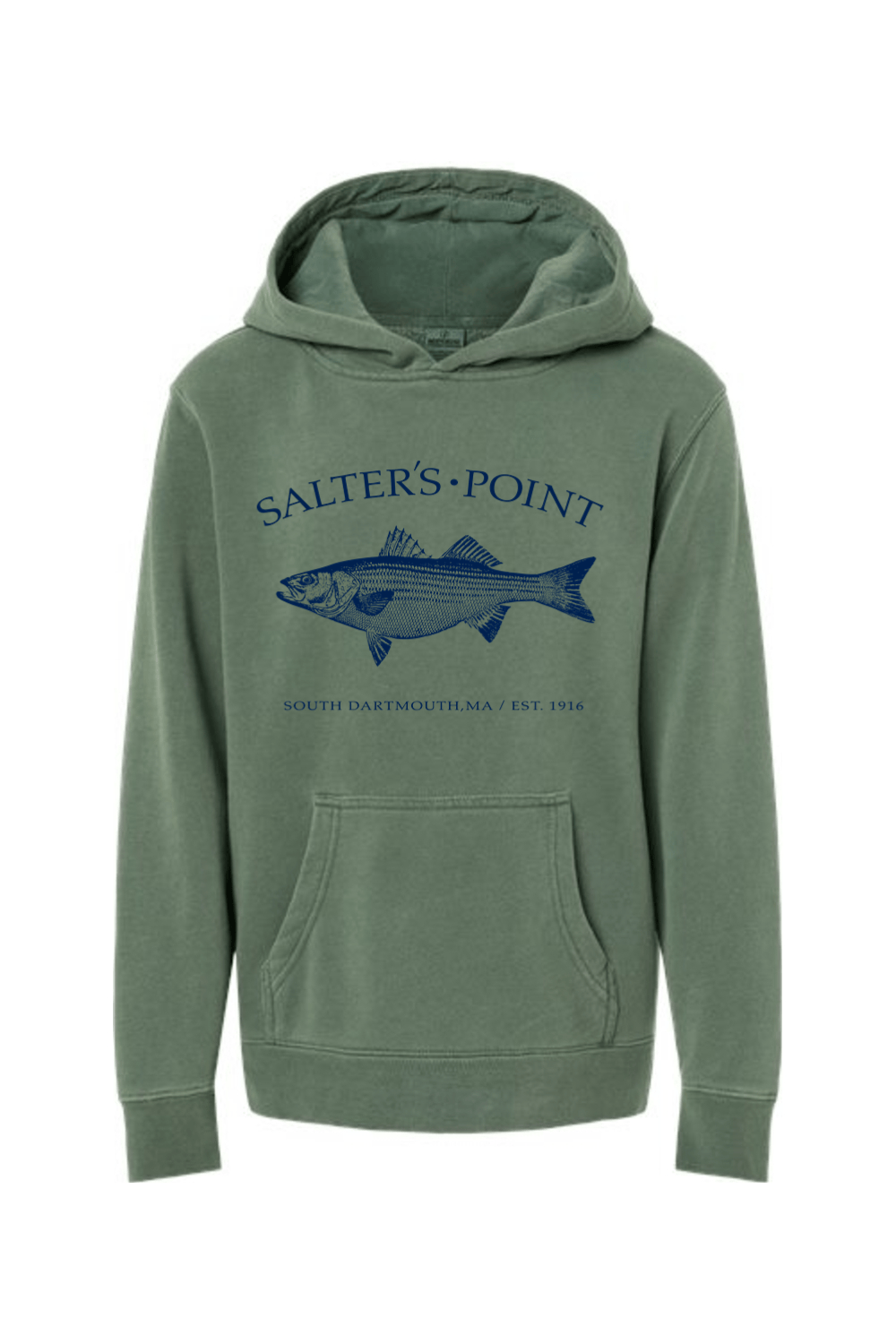 Salters Point Independent Trading Co. Midweight Pigment-Dyed Hooded Sweatshirt - Youth Signature Lacrosse