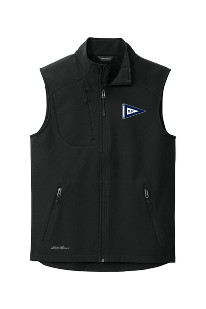 Salters Point Men's Embroidered Eddie Bauer Stretch Soft Shell Vest Signature Lacrosse