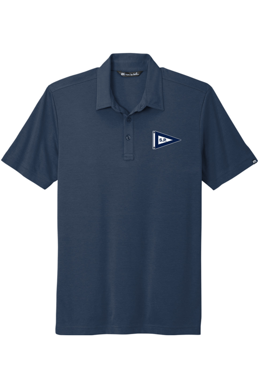 Salters Point Men's Embroidered Travis Mathew Oceanside Solid Polo Signature Lacrosse