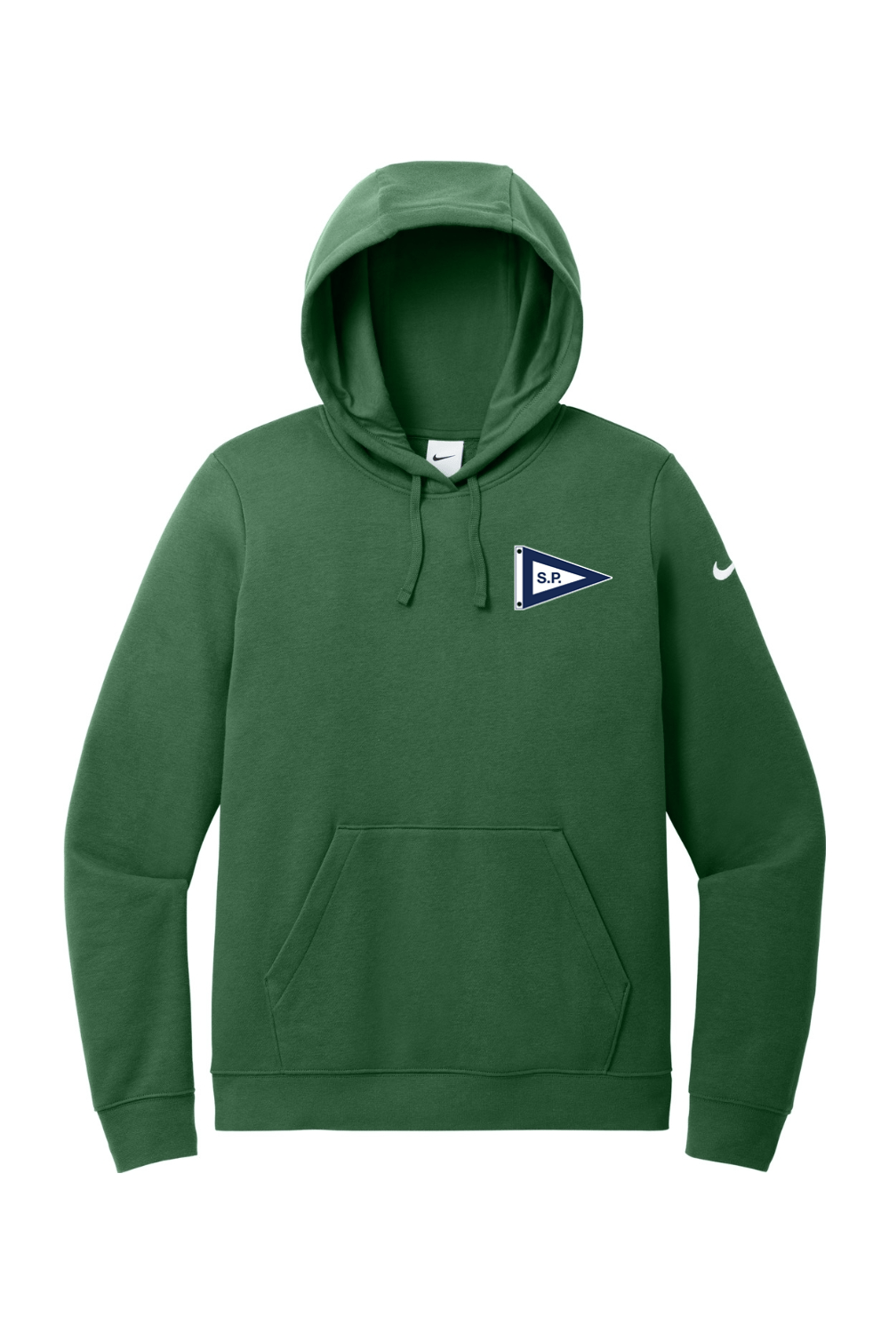 Salters Point Nike Ladies Club Fleece Sleeve Swoosh Pullover Hoodie Signature Lacrosse