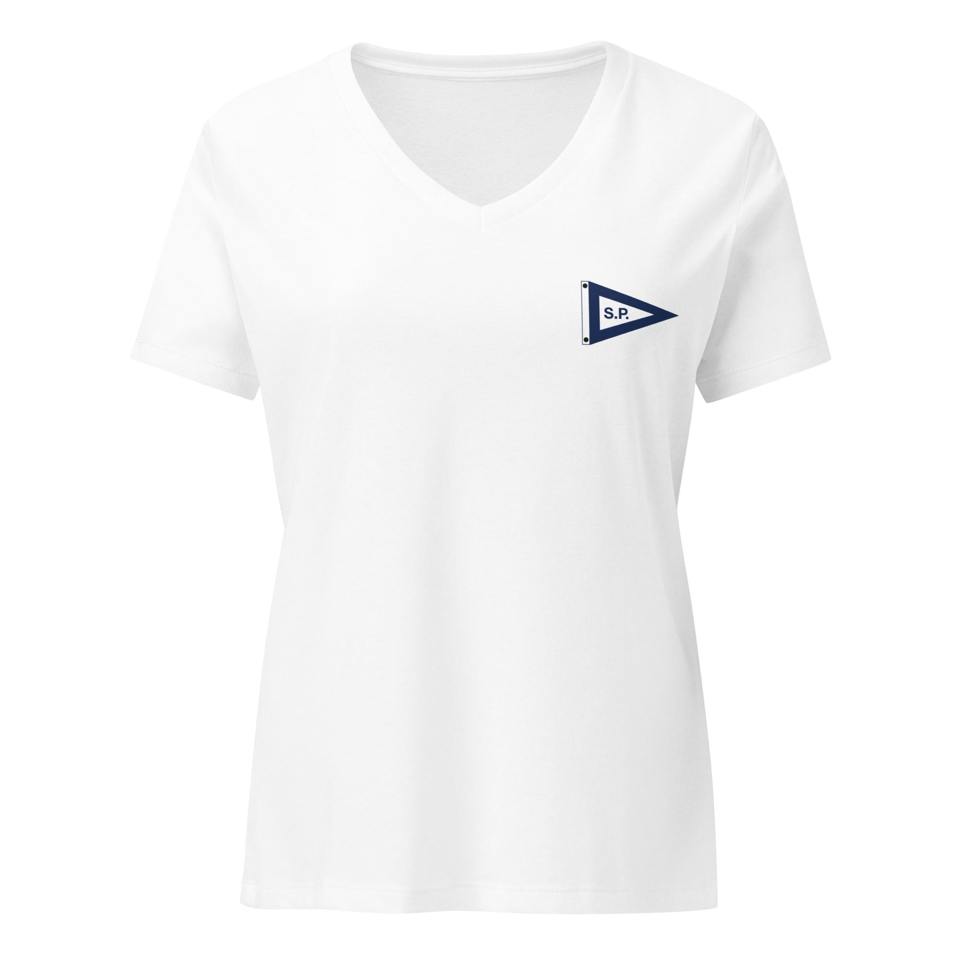 Salters Point Women's Relaxed V-Neck T-Shirt Signature Lacrosse