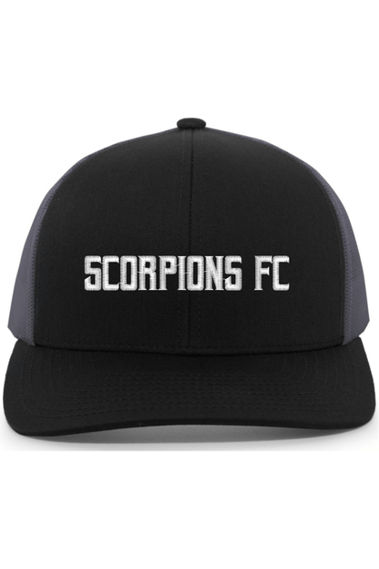 Scorpions FC Soccer Embroidered Trucker Hat Signature Lacrosse