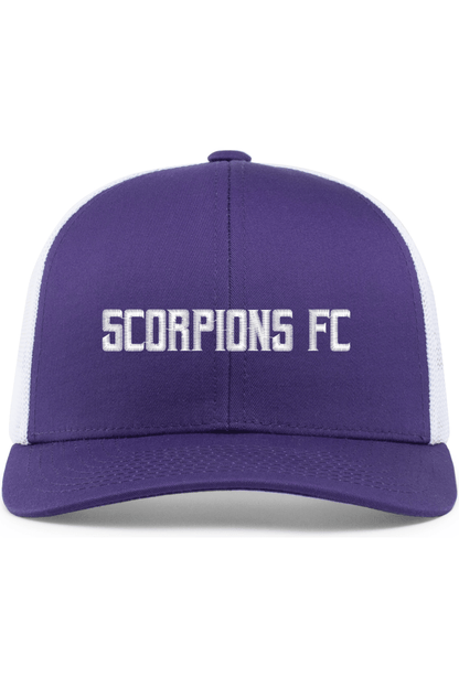 Scorpions FC Soccer Embroidered Trucker Hat Signature Lacrosse