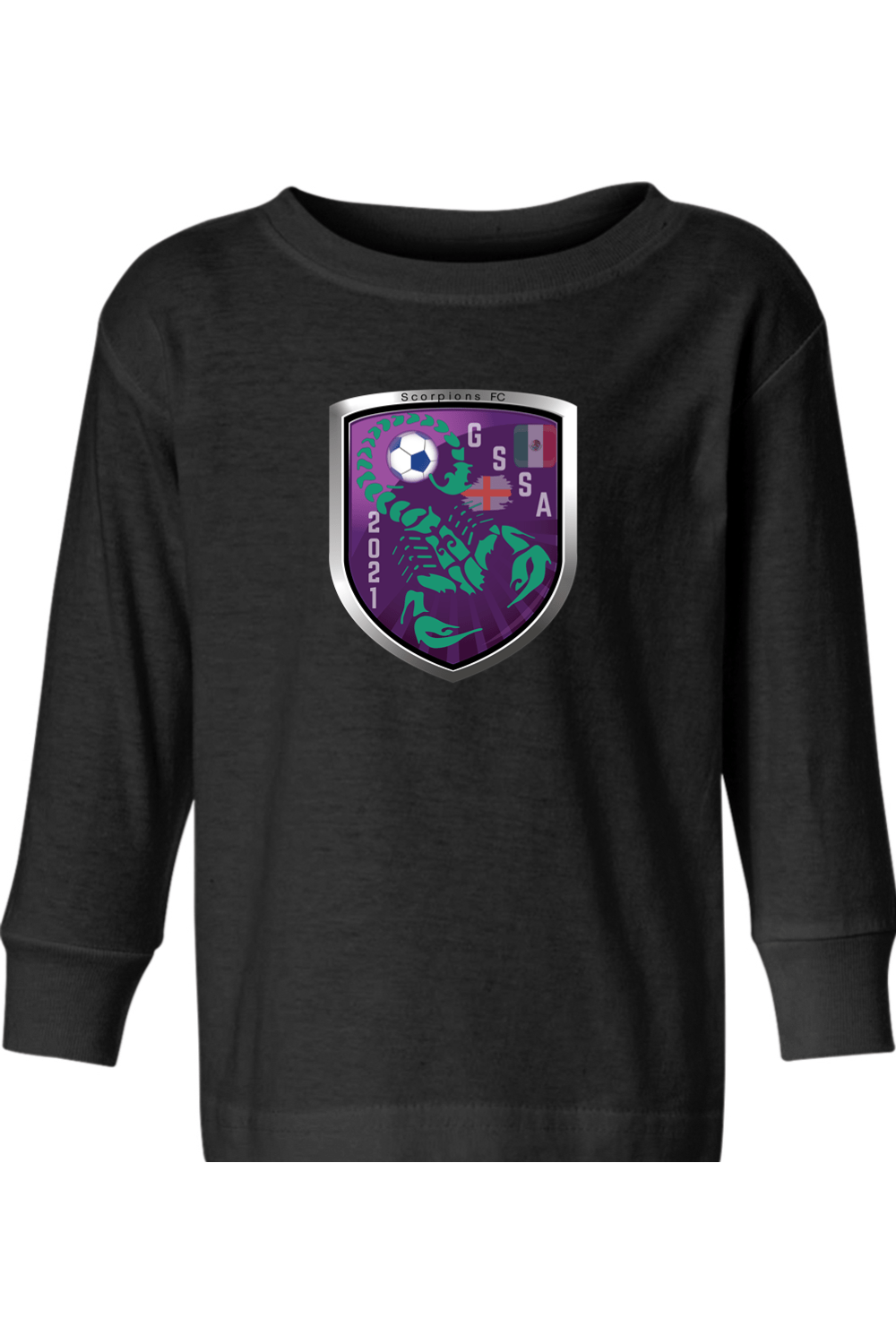 Scorpions FC Soccer Toddler Long Sleeve T-Shirt Signature Lacrosse