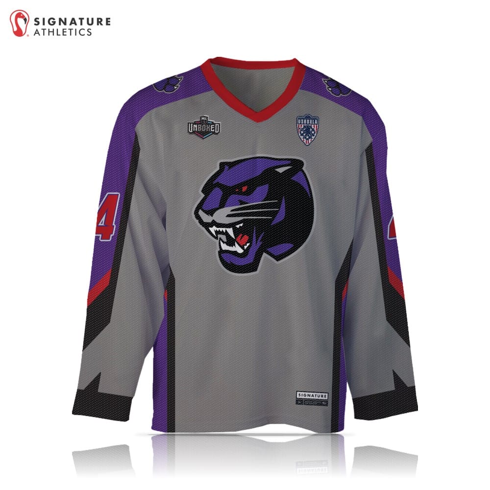 Shadow Cats Lacrosse Men's Player Box Gray Jersey Signature Lacrosse
