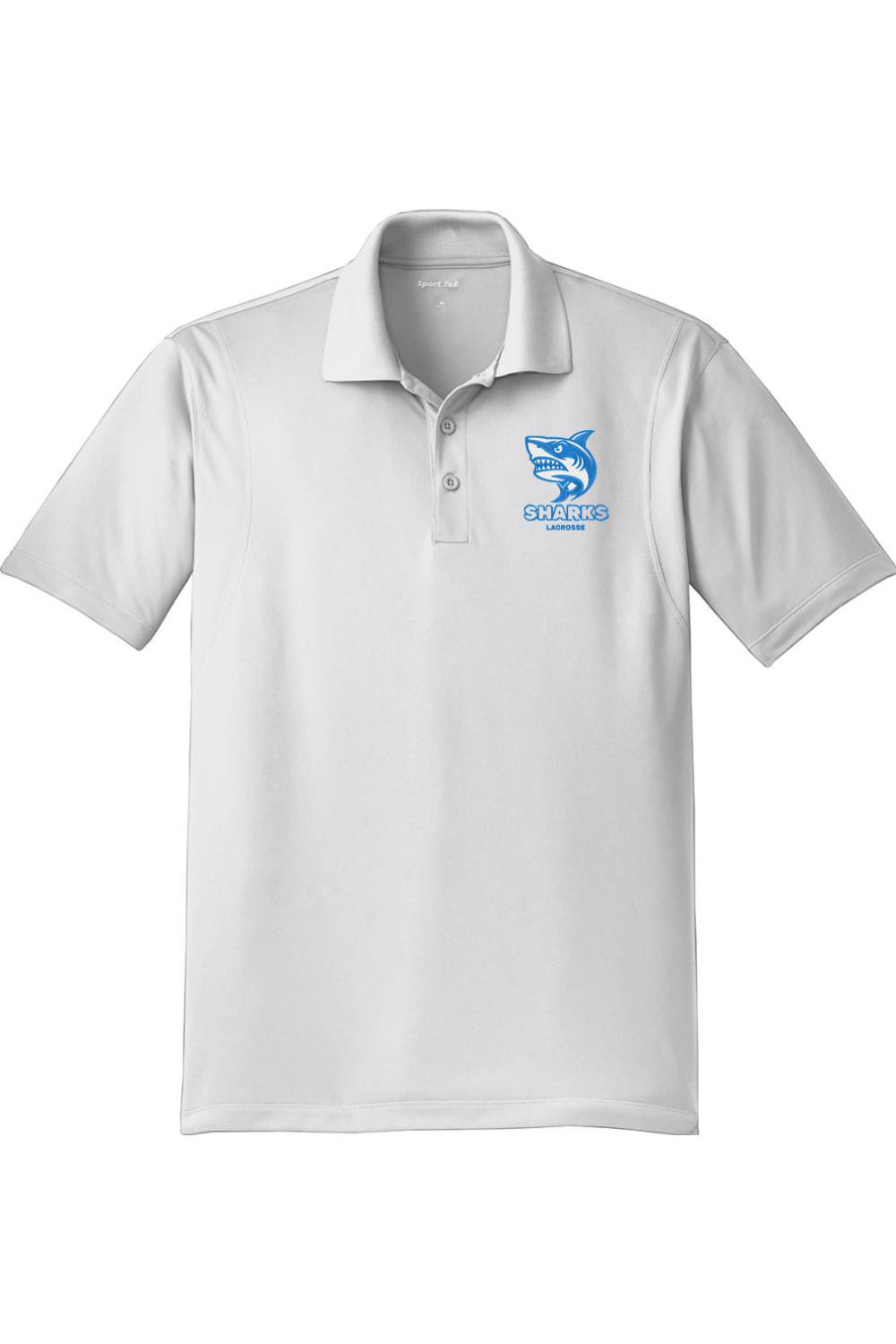 Sharks Lacrosse Adult Embroidered Athletic Polo Signature Lacrosse