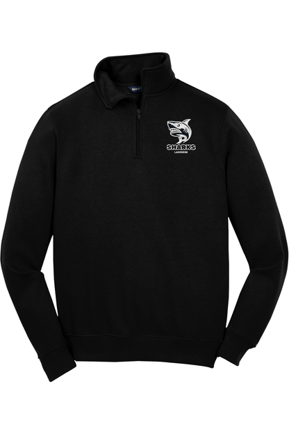 Sharks Lacrosse Adult Embroidered Quarter-Zip Pullover Signature Lacrosse